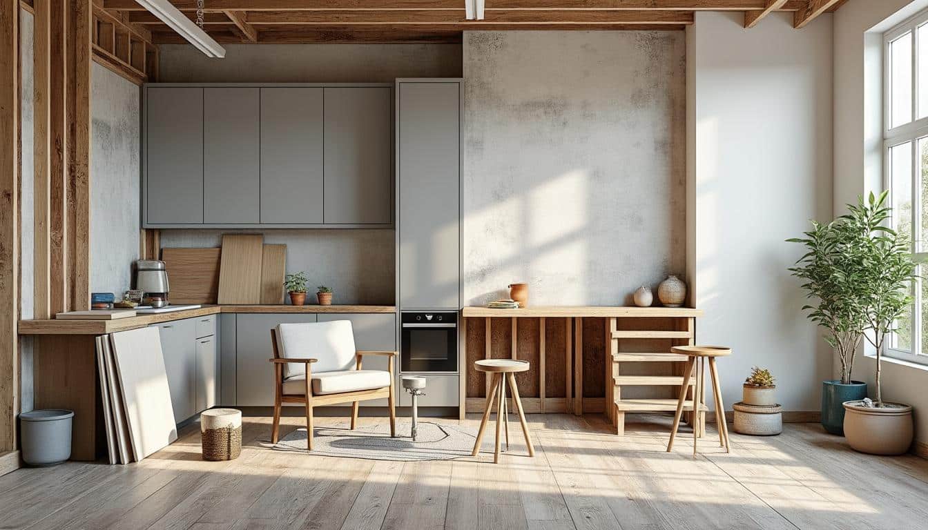 découvrez mon parcours de rénovation sans plan précis, chantier par chantier, avec toutes les évolutions et adaptations en cours de projet.